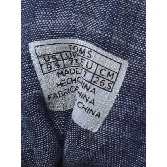 Toms Desert Wedge Shoes Ankle Bootie Womens 9.5 Black Canvas Lace Up - Picture 8 of 8